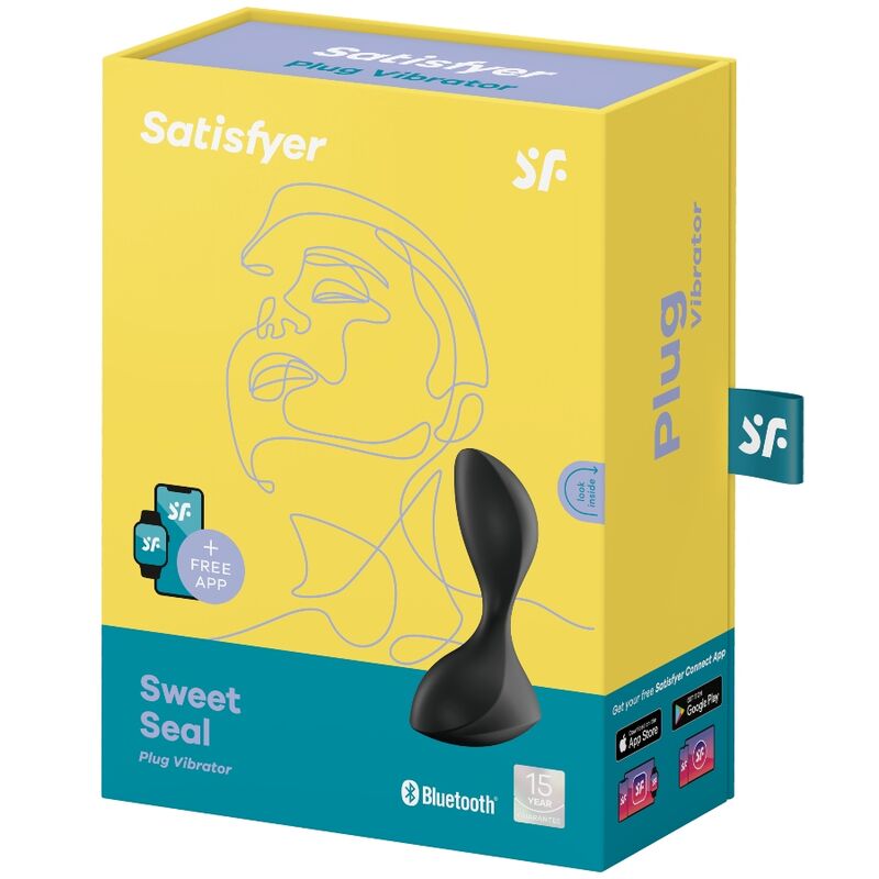 Plug Anal Vibrant Connecté Satisfyer Sweet Seal – Noir App