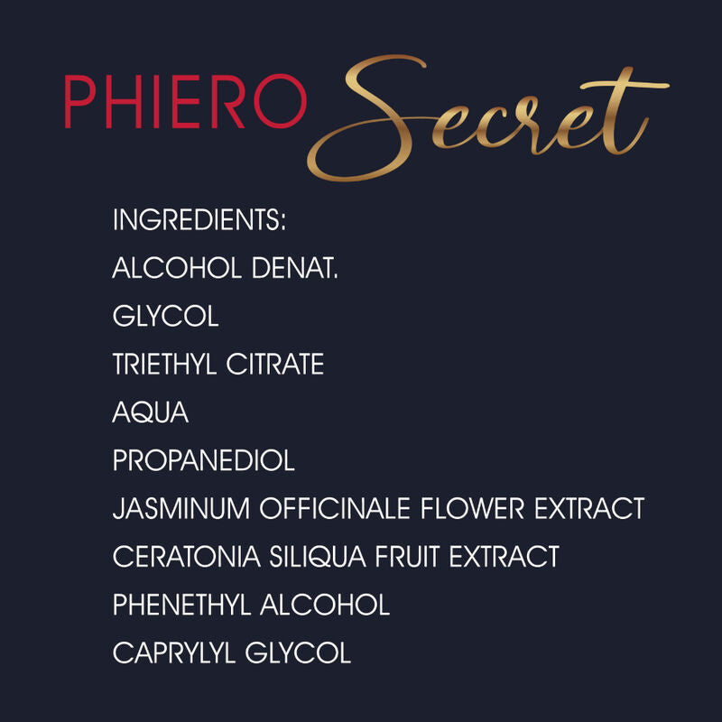 500 COSMETICS - PHIERO SECRET COMBINAISON NATURELLE SANS ODEUR D''HORMONES SEXUELLES FĂMININES 15 ML