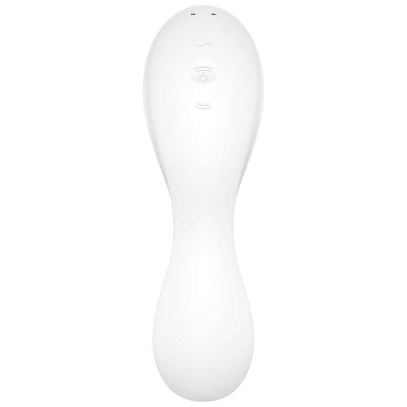 SATISFYER - APPLICATION STIMULATEUR ET VIBRATEUR CURVY TRINITY 5 BLEU