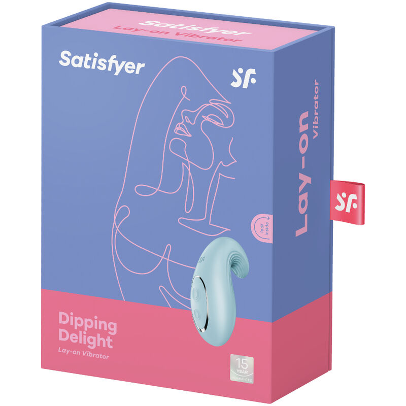SATISFYER - VIBRATEUR POSER DIPPING DELIGHT ROUGE