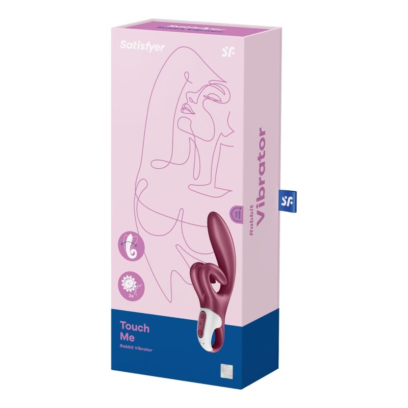 SATISFYER - VIBRATION DE LAPIN TOUCH ME BLEU