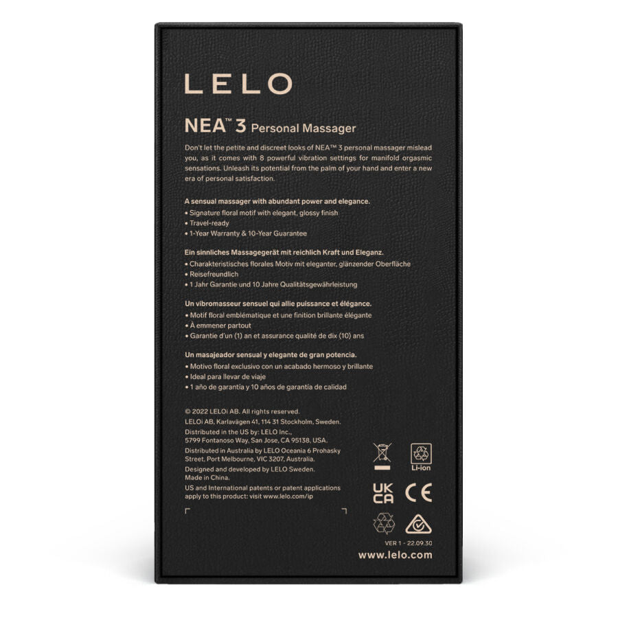 LELO - NEA 3 MASAJEADOR PERSONAL - BLEU