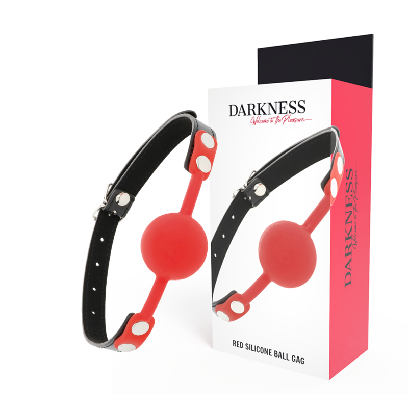 DARKNESS - BĂILLON EN SILICONE ROUGE