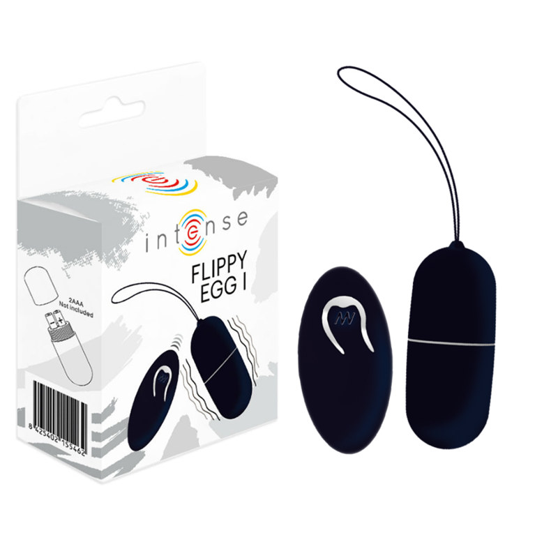 Oeuf Vibrant Intense Flippy I Télécommande Sans Fil – Noir