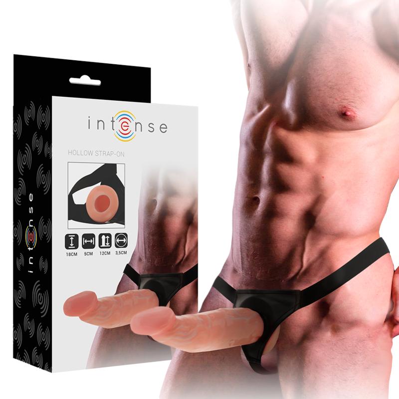 Harnais Strap-On Intense Creux – avec Godemichet 18 x 3,5 cm