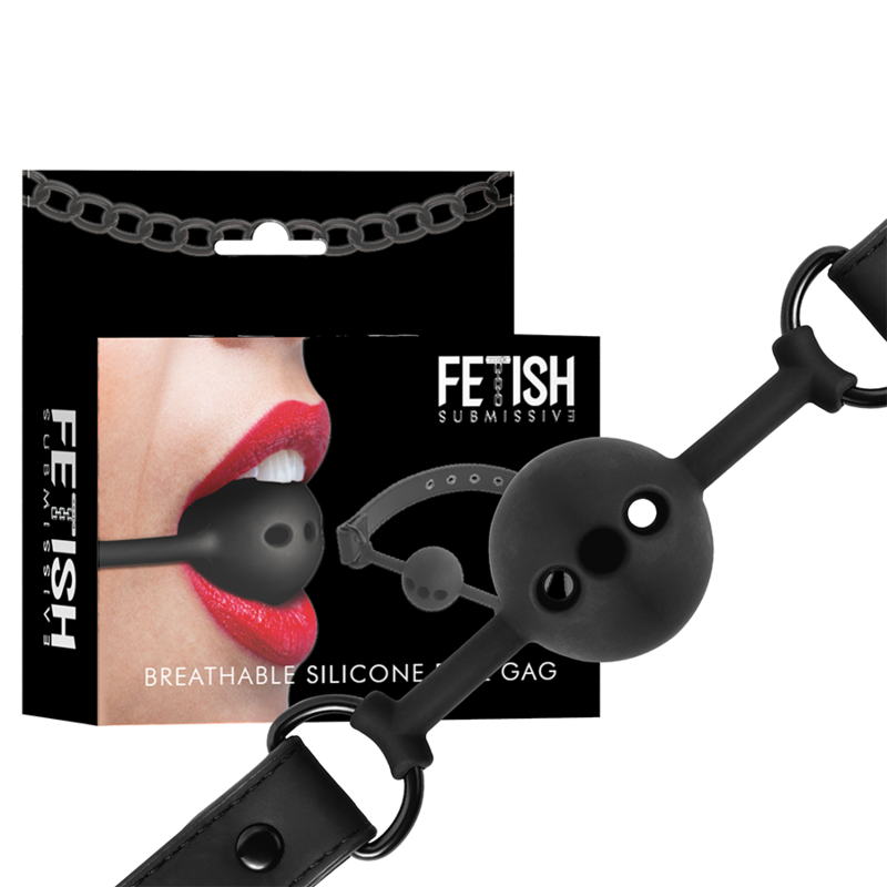 BĂąillon BDSM Fetish Submissive Bondage Boule silicone respirant