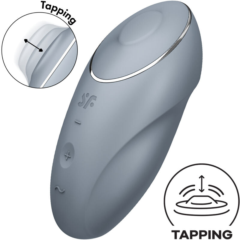 SATISFYER - TAP & CLIMAX 1 VIBRADOR LAY-ON ROUGE