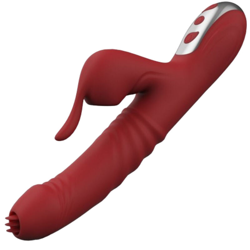 ARMONY - VIBRATEUR ET SUĂON SUCK AVEC LANGUE STIMULANTE BOURGOGNE