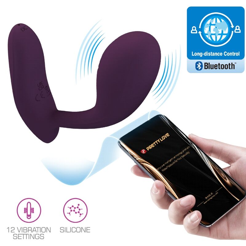 Vibromasseur Connecté Pretty Love Baird – Point G App Lilas