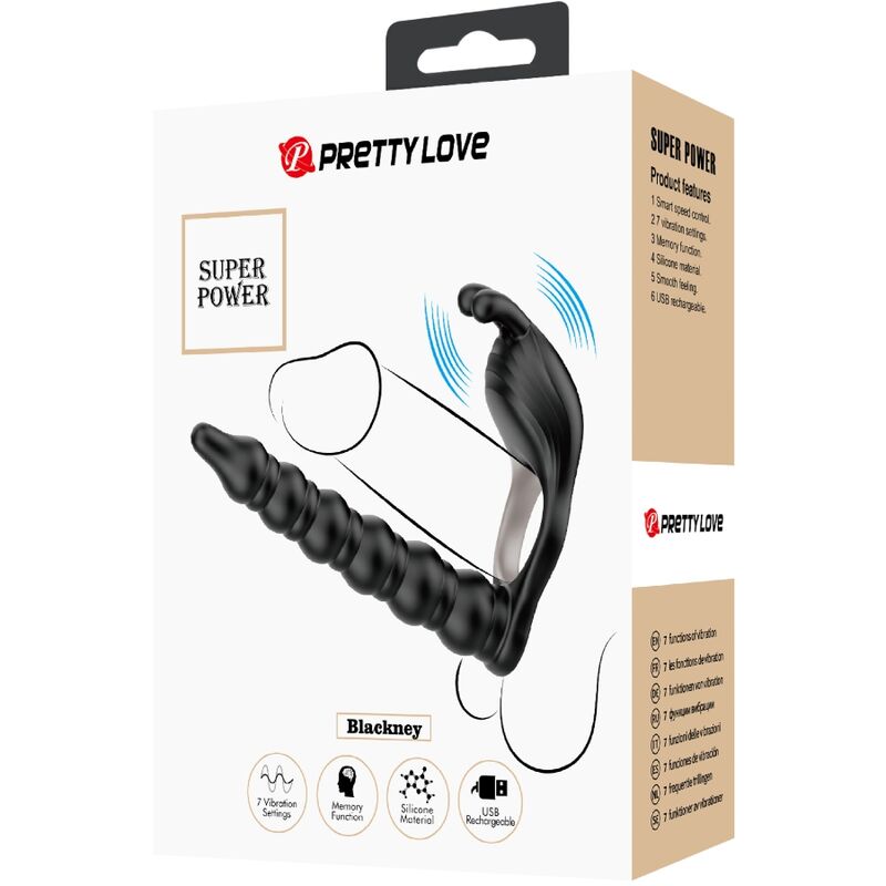 PRETTY LOVE - BLACKNEY ANNEAUX PĂNIS AVEC PLUG VIBRATEUR