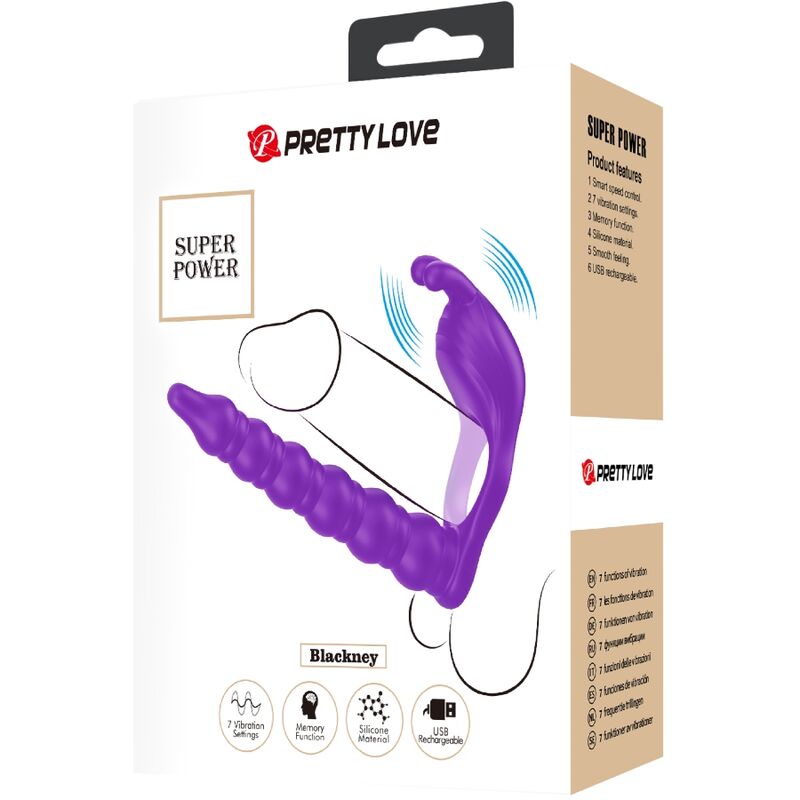 PRETTY LOVE - BLACKNEY ANNEAUX PĂNIS AVEC PLUG VIBRATEUR