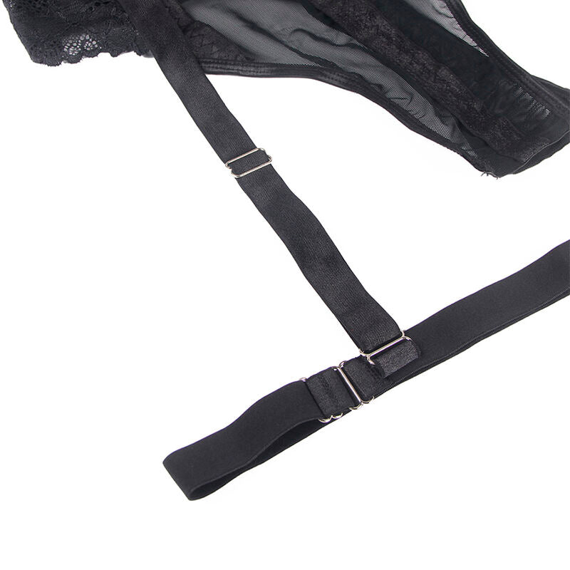 SUBBLIME - TEDDY CON LIGUERO DETALLE TIRAS PECHO NOIR S/M