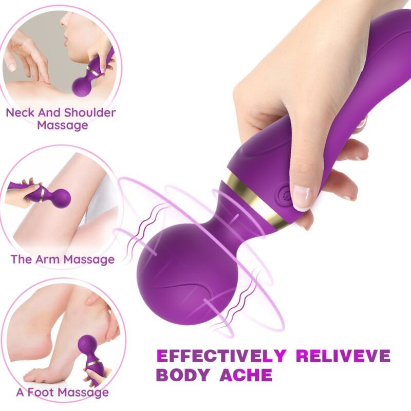 ARMONY - FREEZA MASSAGER & VIBRATEUR TĂTE SUPER FLEXIBLE NOIR