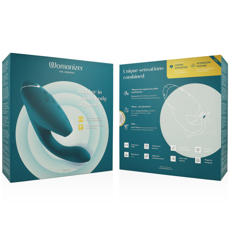WOMANIZER - DUO 2 STIMULATOR BLEU PĂTROLE