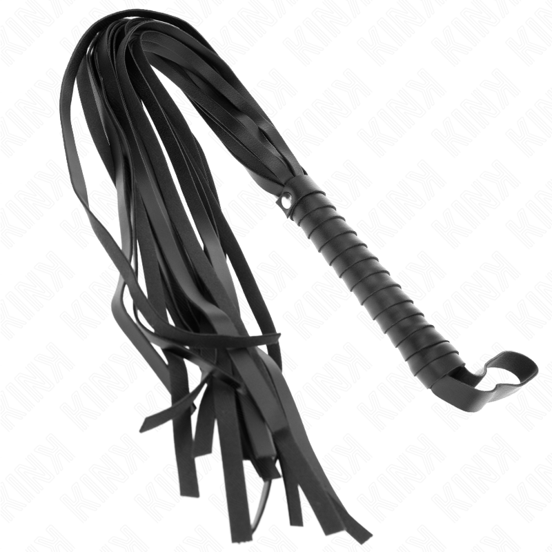 KINK - FOUET NOIR MANCHE COURT LONG QUEUE 70 CM