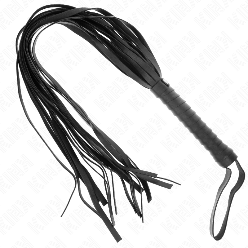 KINK - FOUET NOIR MANCHE COURT LONG QUEUE 70 CM