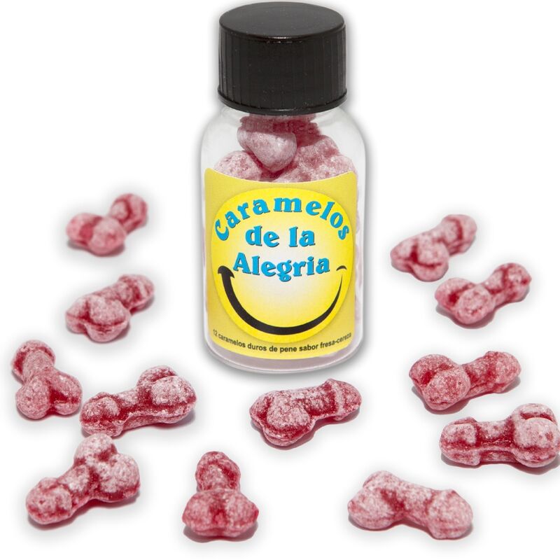 DIABLO PICANTE - 12 BONBONS JOIE EN FORME DE PĂNIS FRAISE/CERISE