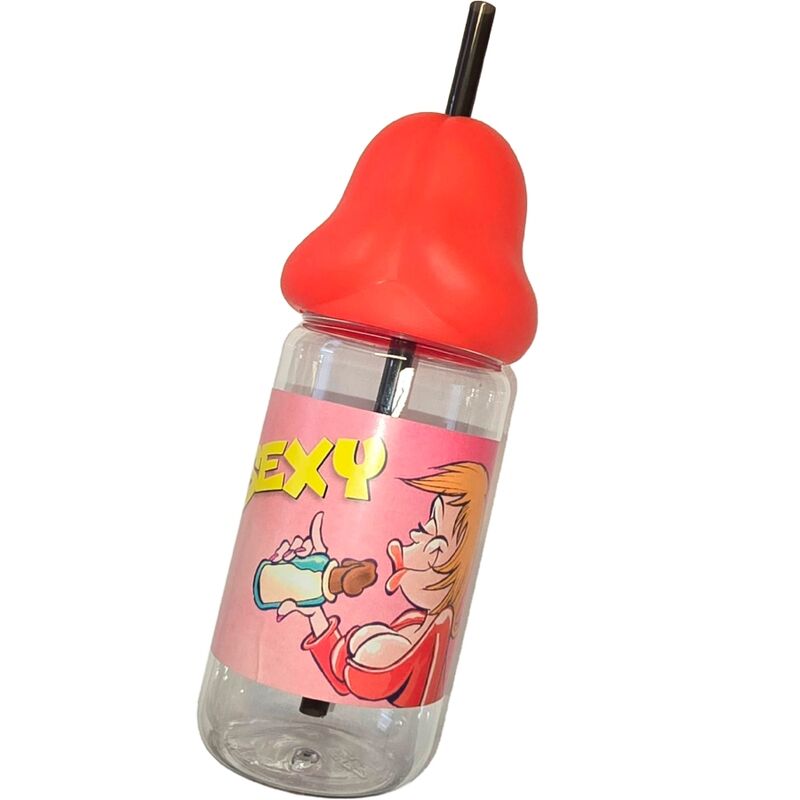 DIABLO PICANTE - BIBERON EN FORME DE PĂNIS 360 ML ROUGE