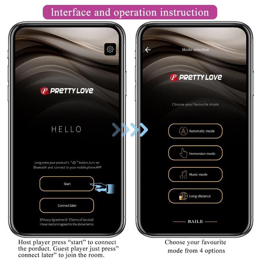 PRETTY LOVE - VIBRATEUR CONTRÔLÉ PAR APPLICATION LEVIATHAN VIOLET