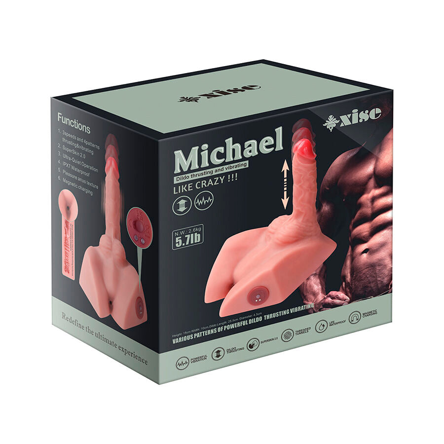 XISE - MICHAEL GODEMICHET RĂALISTE ET MASTURBATEUR ANUS AVEC POUSSE DE 15 CM
