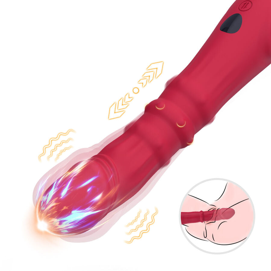 ARMONY - DILDO VIBRATEUR POINT A THERMO-RĂGLABLE ROUGE