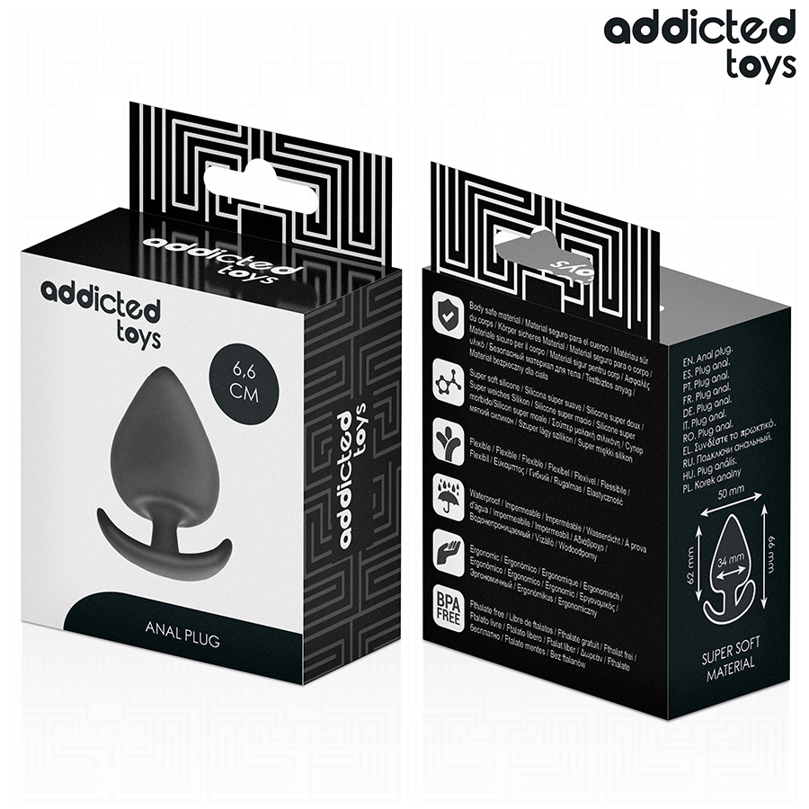 ADDICTED TOYS - PLUG ANAL TAILLE M 6,6 CM