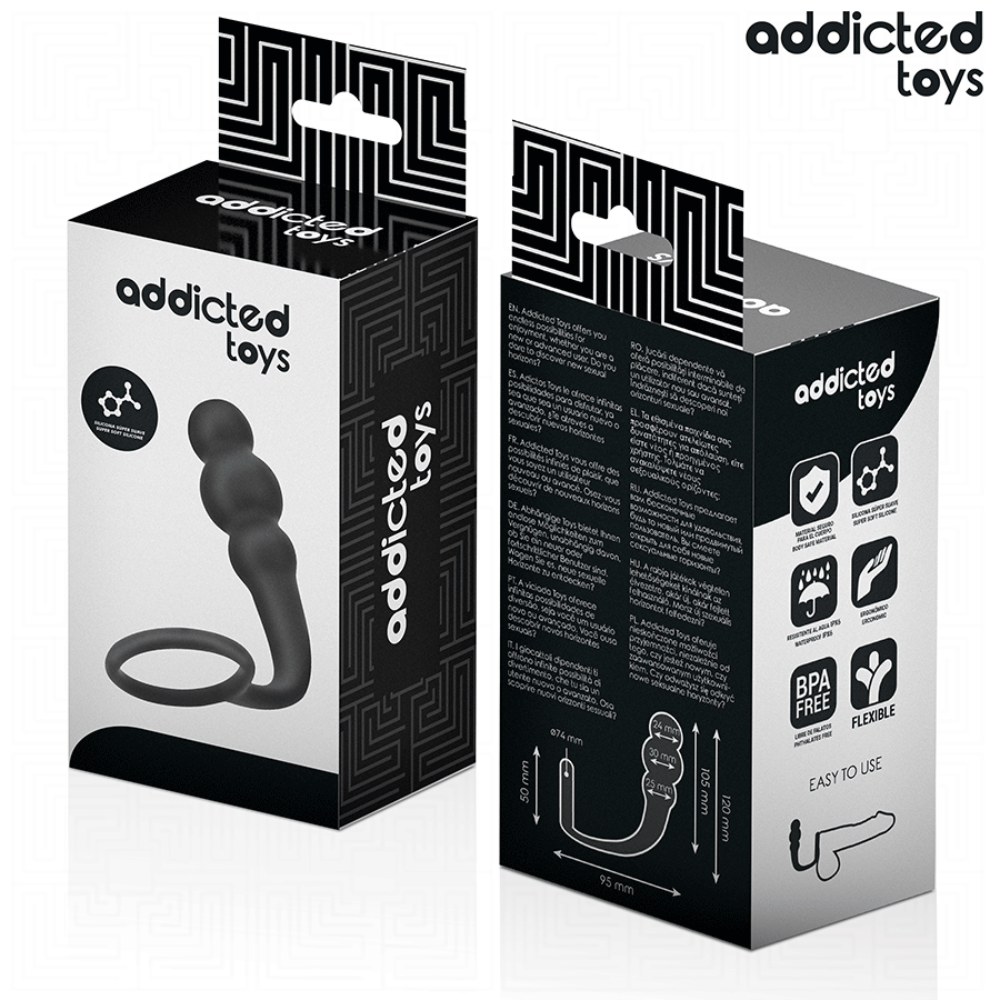 ADDICTED TOYS - PLUG ANAL AVEC ANNEAU MODĂLE 1