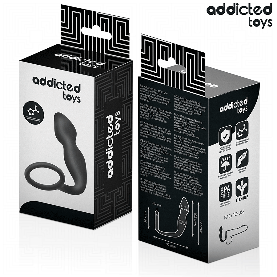 ADDICTED TOYS - PLUG ANAL AVEC ANNEAU MODĂLE 2