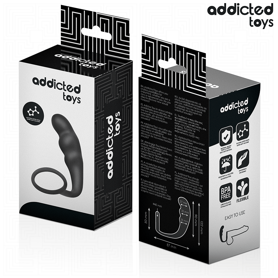 ADDICTED TOYS - PLUG ANAL AVEC ANNEAU MODĂLE 4