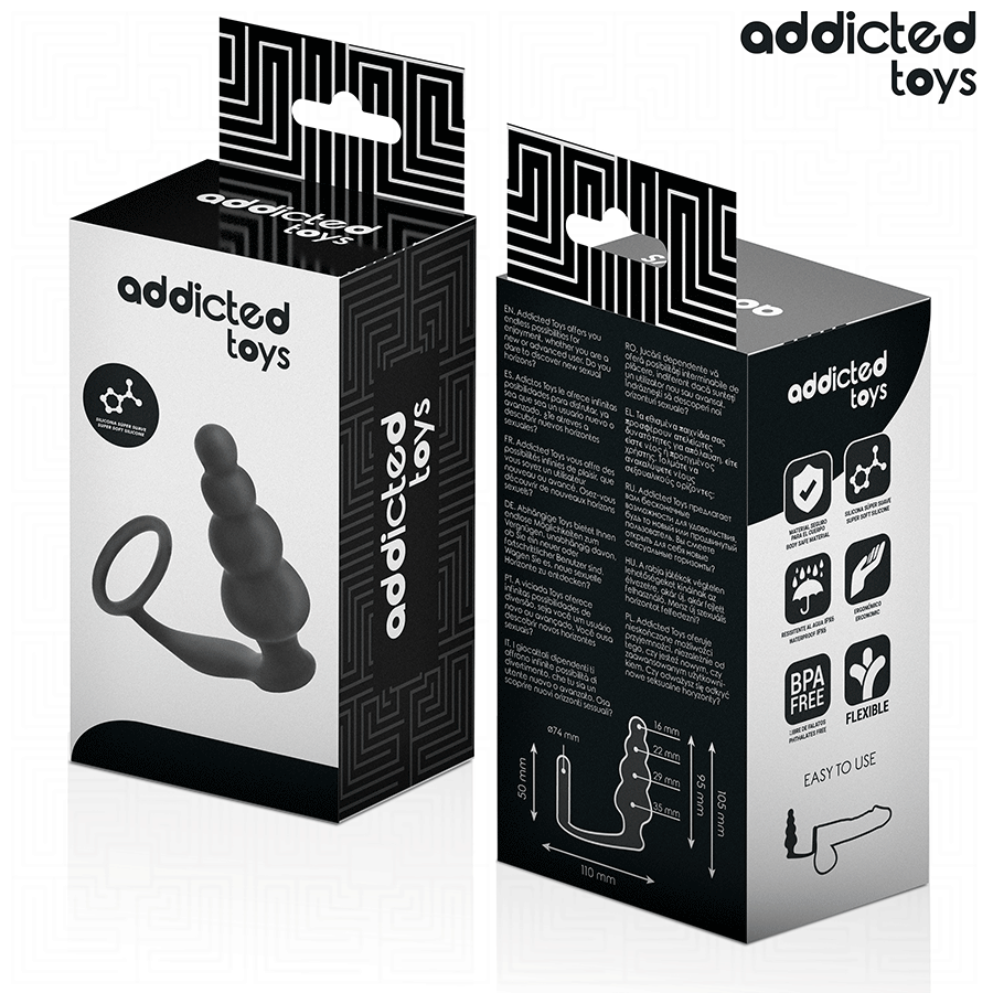 ADDICTED TOYS - PLUG ANAL AVEC ANNEAU MODĂLE 5