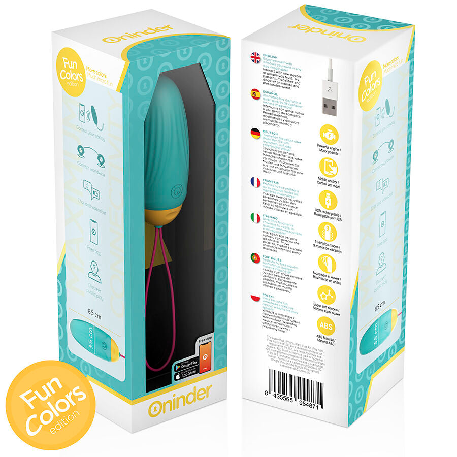ONINDER CUTE - Å’UF VIBRANT LOVE PLEASURE - PIERRES EN SILICONE ROTATIVES - APPLICATION MONDIALE GRATUITE