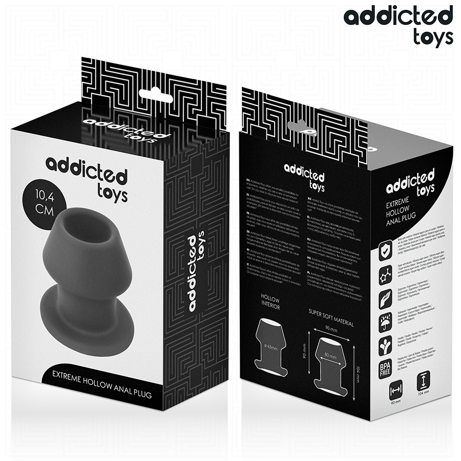 ADDICTED TOYS - PLUG ANAL CREUX EXTRĂME TAILLE L 10,4 CM