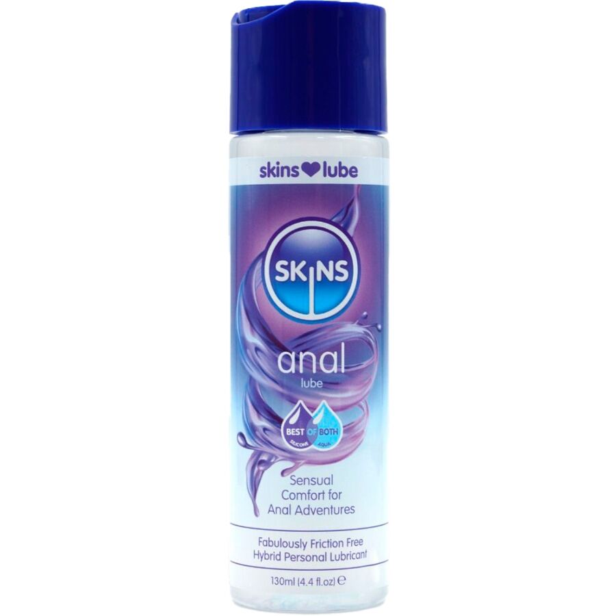 SKINS - Lubrifiant anal hybride Ă base d'eau et de silicone 130 ml