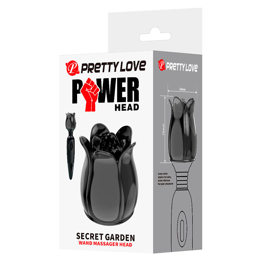 PRETTY LOVE - SECRET GARDEN TĂTE DE MASSAGE NOIRE