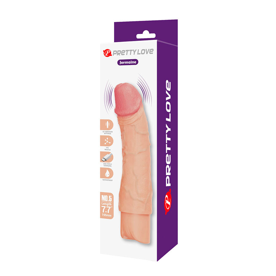 PRETTY LOVE - JERMAINE VIBRATEUR RÉALISTE FLEXIBLE