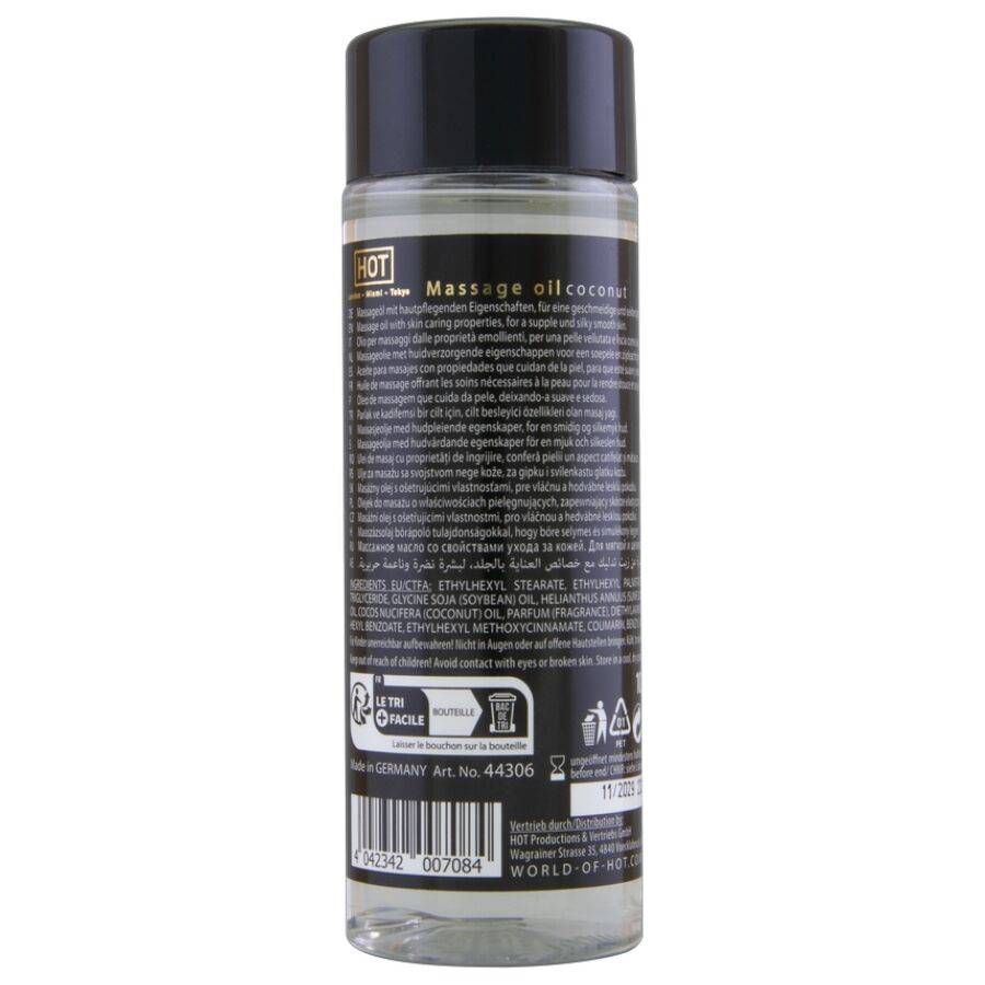 HOT - HUILE DE MASSAGE Ă LA NOIX DE COCO 100 ML