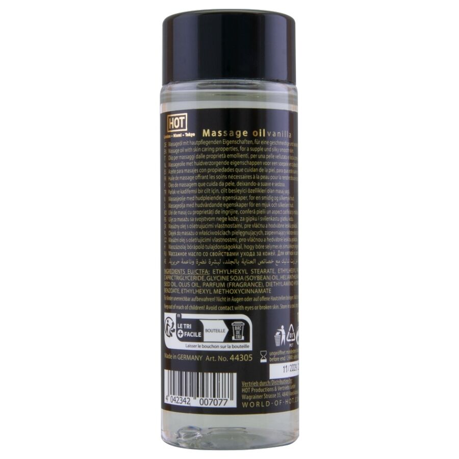 HOT - HUILE DE MASSAGE Ă LA VANILLE 100 ML
