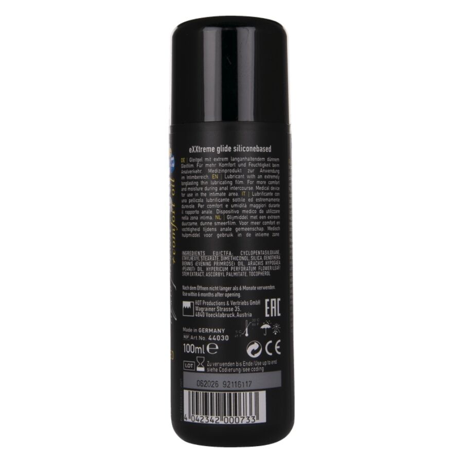HOT - EXXTREME GLIDE LUBRIFIANT Ă BASE DE SILICONE + HUILE DE CONFORT A+ 100 ML