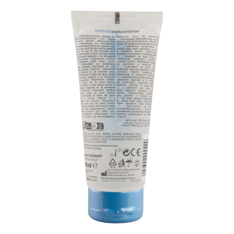 HOT - SUPERGLIDE LIQUID PLEASURE LUBRIFIANT Ă BASE D'EAU 100 ML