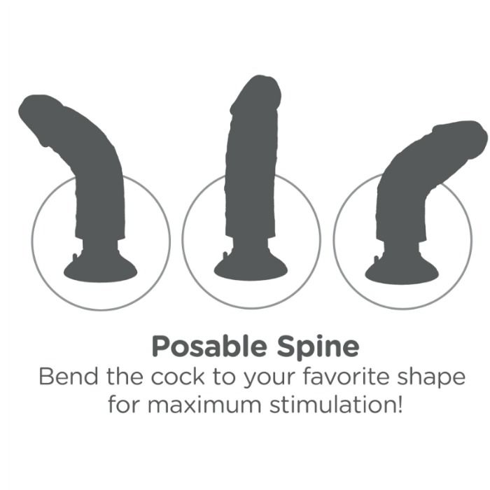 Vibromasseur Réaliste King Cock 23 cm Gode – Naturel