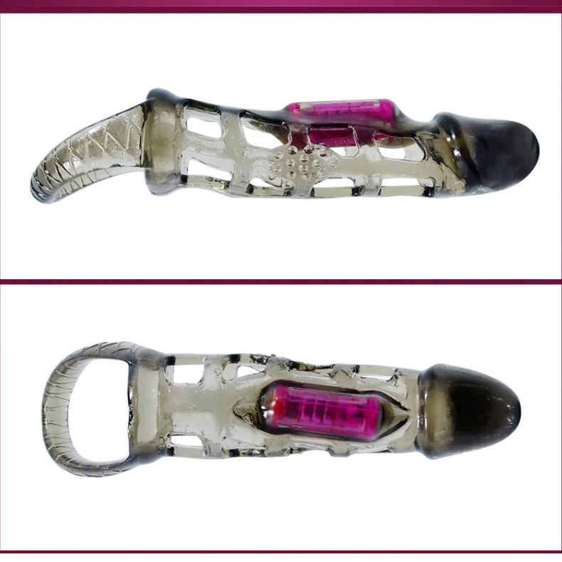 BAILE - MANCHON DEXTENSION DE PĂNIS DE AVEC VIBRATION ET SANGLE 13.5 CM