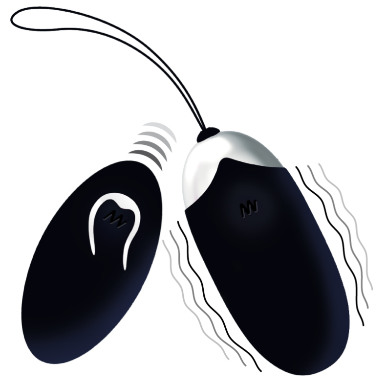 Oeuf Vibrant Couples Intense Flippy II – Télécommande Sans Fil Noir