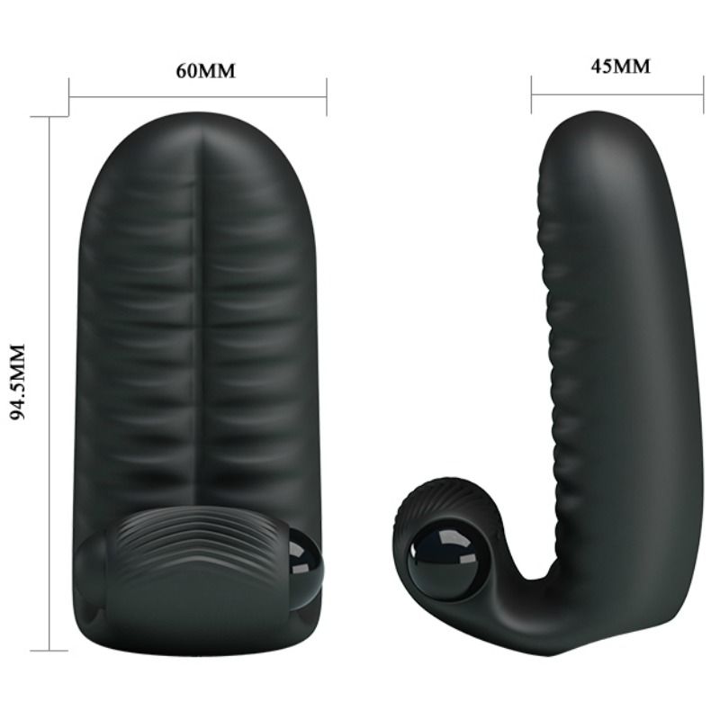 Mini Vibromasseur Doigt Pretty Love Abbott Dé – Noir