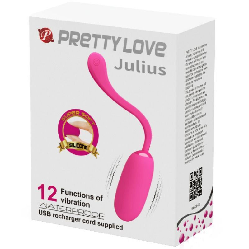 Oeuf Vibrant Pretty Love Julius Discret 12 Modes – Silicone