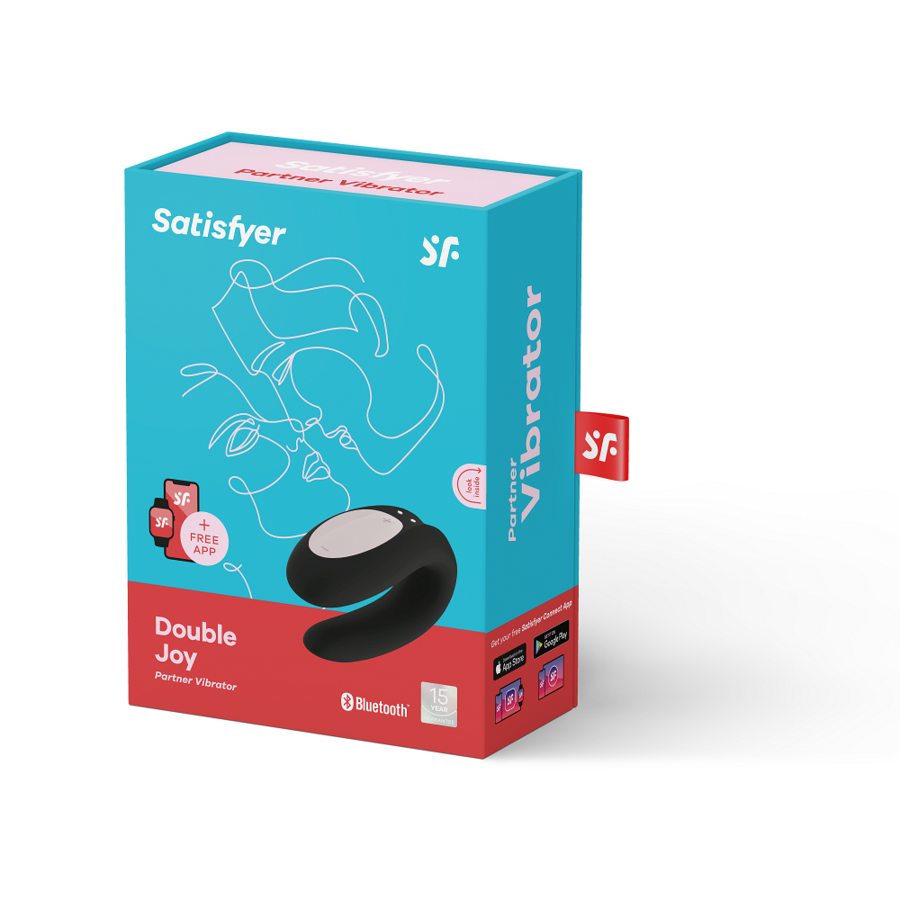 SATISFYER - DOUBLE JOY AVEC APP VIOLET