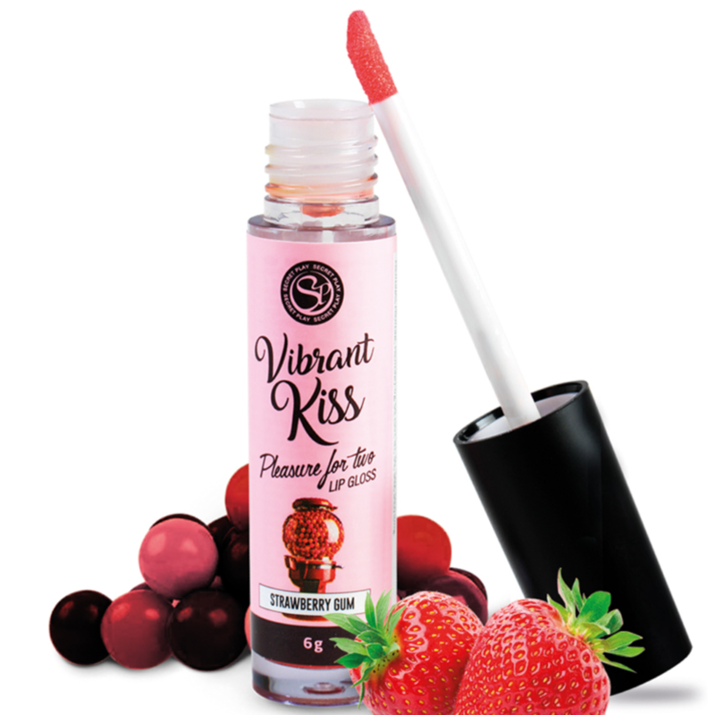 Gloss stimulant Secretplay Cosmetic Kiss Fraise bubble-gum