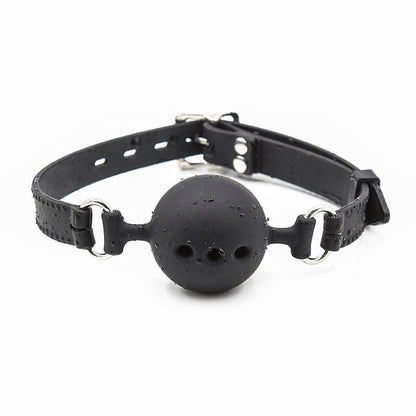 OHMAMA FETISH - BÂILLON À BOULE EN SILICONE RESPIRANT TAILLE L