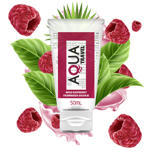 Lubrifiant aromatisé Aqua Travel Framboise sauvage – Flacon 50 ml