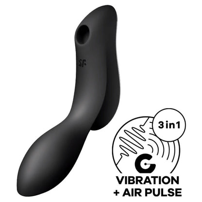 SATISFYER - VIBRATEUR CURVY TRINITY 2 AIR PULSE VIOLETTE