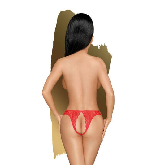 PENTHOUSE NAUGHTY VALENTINE TANGA NOIR L/XL